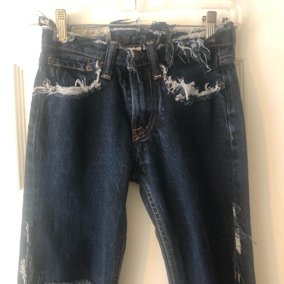 Abercrombie Kids Custom Made Distressed Denim Jean - Picture 6 of 8